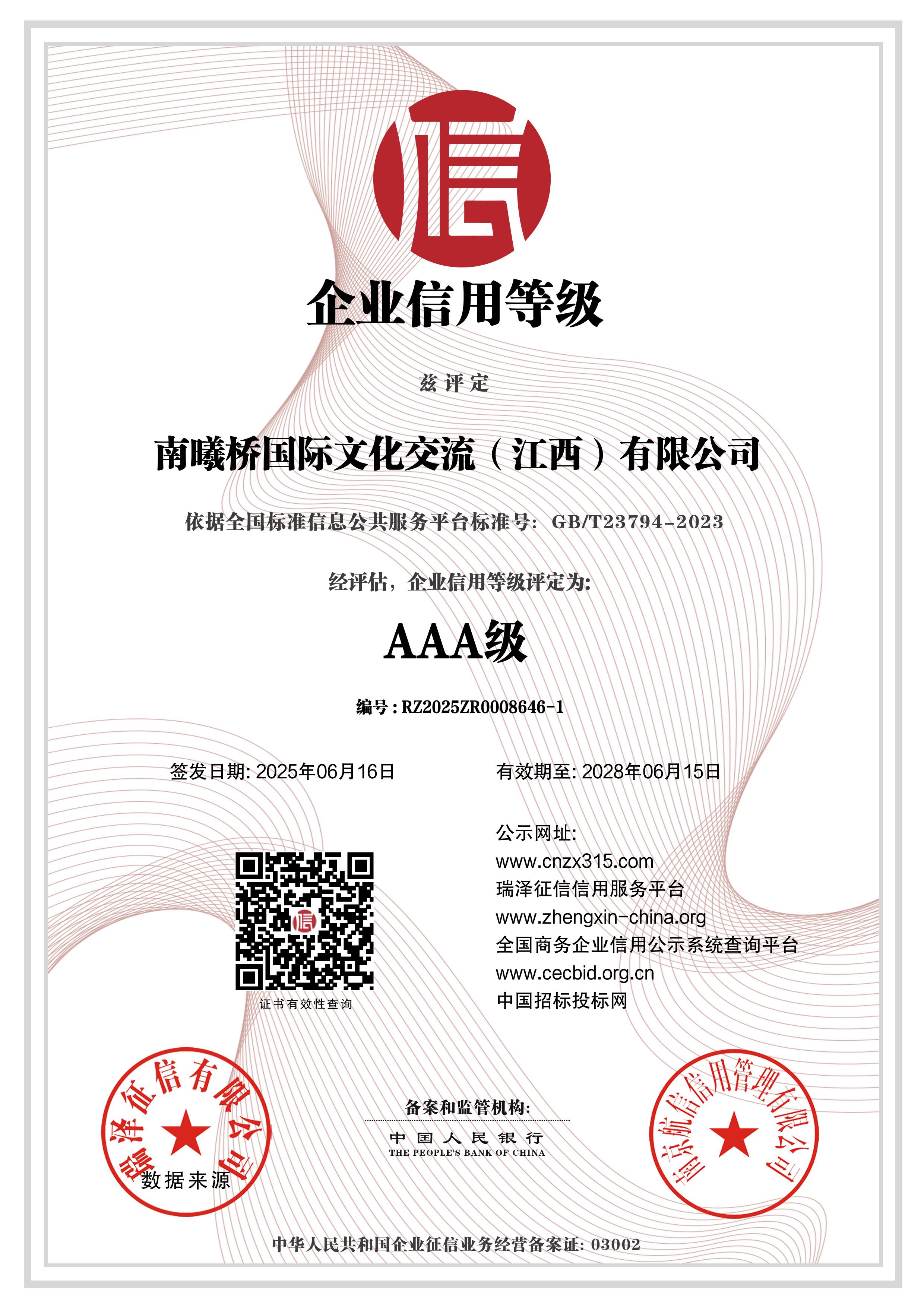 企业信用等级